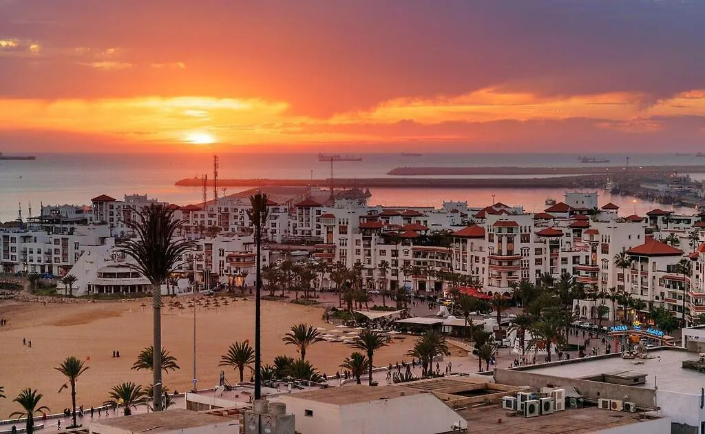 Marina Agadir Luxury Apartment With Mountain View & Pool Access